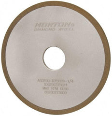 Norton - 6" Diam x 1-1/4" Hole x 1/4" Thick, 150 Grit Surface Grinding Wheel - Diamond, Type 1A1, Very Fine Grade, Resinoid Bond - A1 Tooling