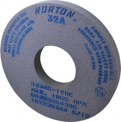 Norton - 14" Diam x 5" Hole x 1-1/2" Thick, I Hardness, 46 Grit Surface Grinding Wheel - Aluminum Oxide, Type 1, Coarse Grade, 1,800 Max RPM, Vitrified Bond, No Recess - A1 Tooling