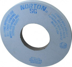 Norton - 12" Diam x 5" Hole x 1" Thick, I Hardness, 60 Grit Surface Grinding Wheel - Ceramic, Type 1, Medium Grade, 2,070 Max RPM, Vitrified Bond, No Recess - A1 Tooling