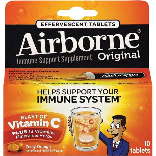 Airborne - Orange Flavor Immune Support Tablets - Vitamins/Supplements - A1 Tooling