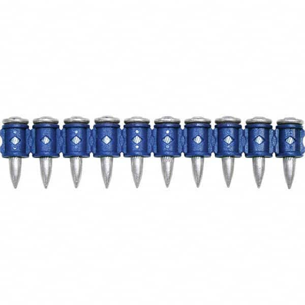 Powder Actuated Pins & Threaded Studs; Type: Drive Pin; Shank Length (Inch): 3/4; Shank Diameter (Decimal Inch): 0.7500; Head Diameter (mm): 8.000; Material: Steel; Thread Length (Inch): 0; Finish/Coating: Zinc; Material Application: Concrete