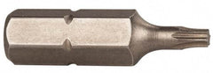 Wiha - 1/4" Drive T8 Torx Screwdriver Bit - 1" OAL, Power Bit - A1 Tooling