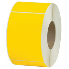 Value Collection - Pack of 4 Rolls, 1,000 Labels per Roll, 4" x 6" Yellow Topcoated Facestock Thermal Labels - A1 Tooling