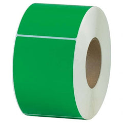 Value Collection - Pack of 4 Rolls, 1,000 Labels per Roll, 4" x 6" Dark Green Topcoated Facestock Thermal Labels - A1 Tooling