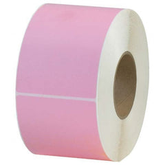 Value Collection - Pack of 4 Rolls, 1,000 Labels per Roll, 4" x 6" Pink Topcoated Facestock Thermal Labels - A1 Tooling