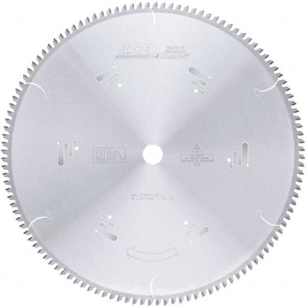 Amana Tool - 18" Diam, 1" Arbor Hole Diam, 120 Tooth Wet & Dry Cut Saw Blade - Carbide-Tipped, Clean Action, Standard Round Arbor - A1 Tooling