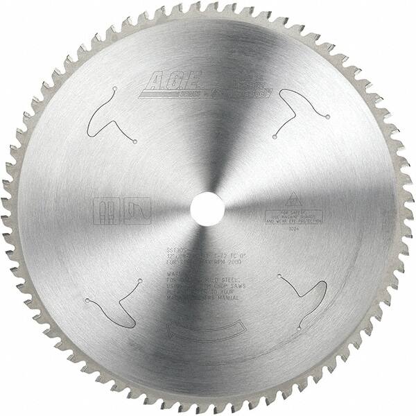 Amana Tool - 12" Diam, 1" Arbor Hole Diam, 72 Tooth Wet & Dry Cut Saw Blade - Carbide-Tipped, Clean Action, Standard Round Arbor - A1 Tooling