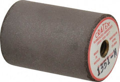 Cratex - 1" Max Diam x 1-1/2" Long, Cylinder, Rubberized Point - Medium Grade, Silicon Carbide, 1/4" Arbor Hole, Unmounted - A1 Tooling