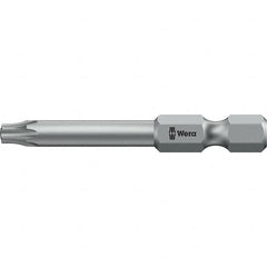 Wera - 6mm Drive IPR6 Tamperproof Torx Screwdriver Bit - 50mm OAL, Power Bit - A1 Tooling