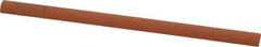 Norton - 4" Long x 1/4" Diam Aluminum Oxide Sharpening Stone - Half Round, Fine Grade - A1 Tooling