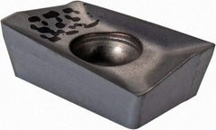 Iscar - APCT100302 HM Grade IC328 Carbide Milling Insert - TiCN Finish, 0.138" Thick, 0.25mm Corner Radius - A1 Tooling