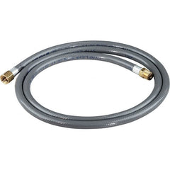 Dynabrade - 1/4" ID 5' Long Hose - Female/Male Ends, 90 Working psi, 1/4" Fitting, Gray - A1 Tooling