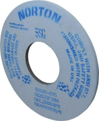 Norton - 14" Diam x 5" Hole x 1/2" Thick, K Hardness, 80 Grit Surface Grinding Wheel - Ceramic, Type 1, Medium Grade, 1,800 Max RPM, Vitrified Bond, No Recess - A1 Tooling