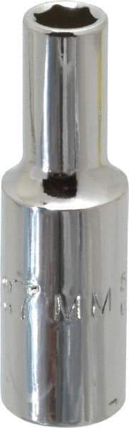 Proto - 3/8" Drive, Deep Hand Socket - 6 Points, 2-1/8" OAL, Chrome Finish - A1 Tooling