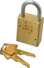 American Lock - 3/4" Shackle Clearance, Keyed Alike Tubular Padlock - 1/4" Shackle Diam, Steel - A1 Tooling