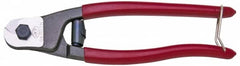 H.K. Porter - 7-1/2" OAL, 1/4" Capacity, Cable Cutter - 3/4" Jaw Length x 7/16" Jaw Width, Oval Head, Cushion Handle - A1 Tooling