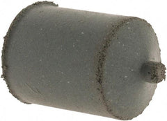 Cratex - 7/8" Max Diam x 1-1/4" Long, Cone, Rubberized Point - Coarse Grade, Silicon Carbide, 1/4" Arbor Hole, Unmounted - A1 Tooling