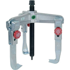 KUKKO - 3 Jaw, 1-1/2" to 9-7/8" Spread, 11 Ton Capacity, Reversible Puller - 7-7/8" Reach, For Bearings, Gears, Discs, Bushings, Seals - A1 Tooling