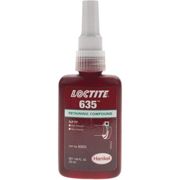 Loctite - Threadlockers & Retaining Compounds - RC 635 50ML LOCTITE RETNG COMPND - A1 Tooling