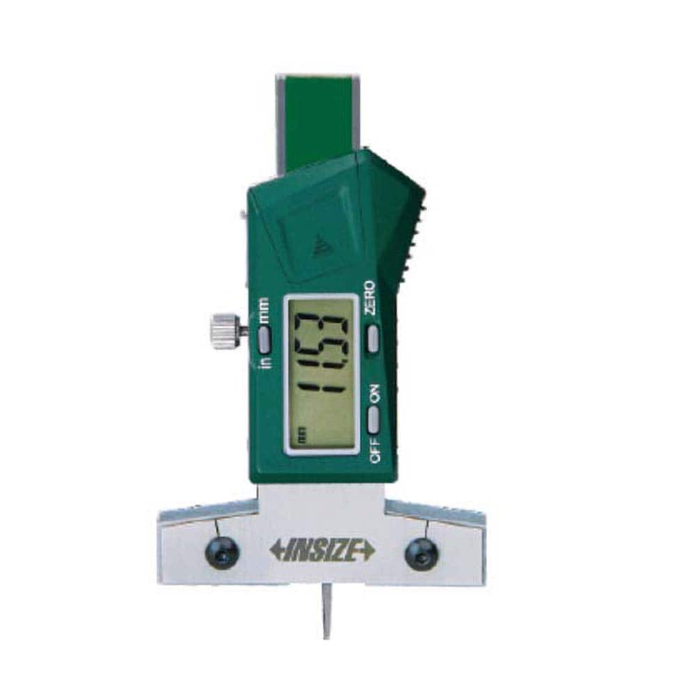 Insize USA LLC - Electronic Depth Gages; Minimum Measurement (mm): 0.00 ; Minimum Measurement (Decimal Inch): 0.0000 ; Maximum Measurement (Decimal Inch): 1.0000 ; Maximum Measurement (mm): 25.00 ; Resolution (mm): 0.01 ; Resolution (Decimal Inch): 0.0005 - Exact Industrial Supply