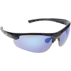 MCR Safety - Blue Mirror Lenses, Framed Dual Lens Safety Glasses - A1 Tooling