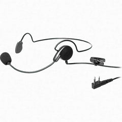 Kenwood - Behind the Head, Boom Microphone Headset with Microphone - Black, Use with Protalk Series Two Way Radios - A1 Tooling