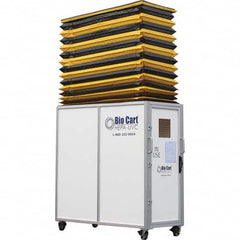 Air-Care - 36" Wide x 36" High x 75" Deep, Air Cleaner Containment Cart - A1 Tooling