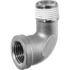 USA Sealing - Stainless Steel Pipe Fittings; Type: Street Elbow ; Fitting Size: 1/2 x 1/2 ; End Connections: MBSPT x FBSPT w/Thread Sealant ; Material Grade: 316 ; Pressure Rating (psi): 150 - Exact Industrial Supply