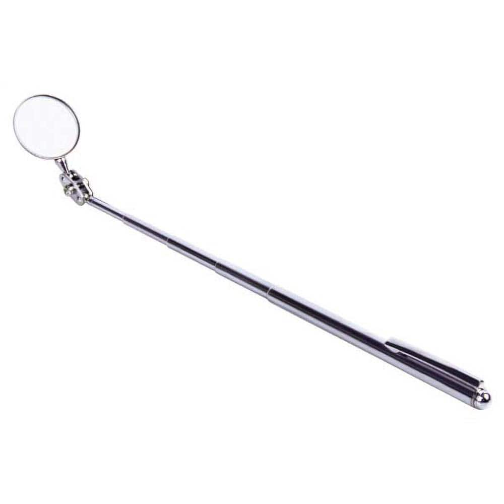 Insize USA LLC - Inspection Mirrors; Mirror Shape: Round ; Overall Length (Inch): 20-1/4 ; Features: Rotation Of The Mirror: 360?; Adjustable Handle Length ; Magnetic: No ; Collapsed Length (Inch): 7.0080 - Exact Industrial Supply