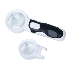 Insize USA LLC - Handheld Magnifiers; Minimum Magnification: 6x ; Maximum Magnification: 10x ; Lens Shape: Round ; Lens Diameter (mm): 37.00; 50.00 ; Lens Diameter (Decimal Inch): 1-29/64; 1-31/32 ; Lens Diameter (Inch): 1-29/64; 1-31/32 - Exact Industrial Supply