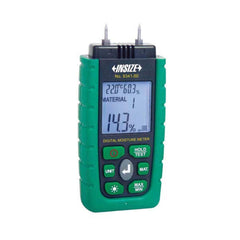 Insize USA LLC - Moisture Meters & Analyzers; Type: Moisture Meter ; Applications: Suitable For Wood, Smooth Cement, Hard Gypsum, Mixed Mortar, Brick, Etc. ; Accuracy (Percentage): - Exact Industrial Supply