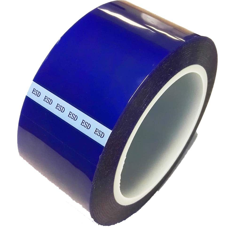 Bertech - Anti-Static Equipment Accessories; Type: ESD Polyester Tape ; Backing Material: Polyester (Film) ; Series: ESDBPT ; Tape Width (Inch): 5 ; Tape Length (Feet): 216.00 ; Tape Length (yd): 72.00 - Exact Industrial Supply