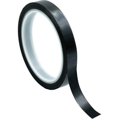 Bertech - Film Tape; Material Type: Polyimide ; Thickness (mil): 2.5000 ; Color: Black ; Adhesive Material: Silicone ; Width (Inch): 13/16 ; Length (Feet): 108.000 - Exact Industrial Supply