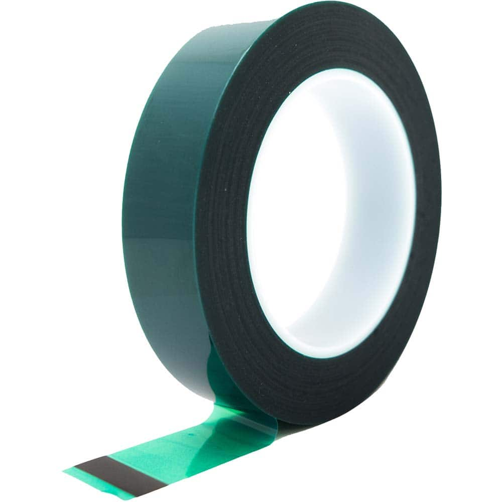 Bertech - Masking & Painters Tape; Tape Type: High Temperature Masking Tape ; Material Type: Polyester Film ; Width (Inch): 2-1/4 ; Length (Feet): 216.000 ; Length (yd): 72.00 ; Color: Green - Exact Industrial Supply