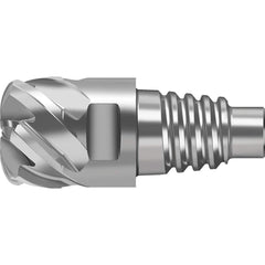 Corner Radius & Corner Chamfer End Mill Heads; Mill Diameter (mm): 25.00; Mill Diameter (Decimal Inch): 0.9840; Length of Cut (mm): 49.8000; Connection Type: E25; Overall Length (mm): 73.6000; Flute Type: Spiral; Material Grade: WJ30RA; Helix Angle: 50; C