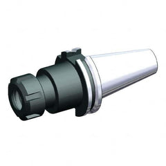 Collet Chuck: 0.5 to 10 mm Capacity, ER Collet, Taper Shank 100 mm Projection, Balanced to 20,000 RPM, Through Coolant