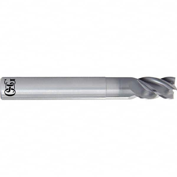 Square End Mill: 3/4'' Dia, 1'' LOC, 3/4'' Shank Dia, 5'' OAL, 4 Flutes, Solid Carbide Single End, Duarise Finish, Straight Flute, Variable Helix, Centercutting, RH Cut, RH Flute, Series 8230