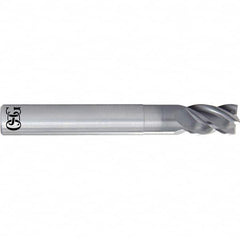 Square End Mill: 3/4'' Dia, 1'' LOC, 3/4'' Shank Dia, 5'' OAL, 4 Flutes, Solid Carbide Single End, Duarise Finish, Straight Flute, Variable Helix, Centercutting, RH Cut, RH Flute, Series 8230