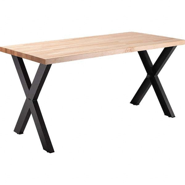 National Public Seating - Stationary Tables Type: Cafeteria Tables Material: Maple Wood; Steel - A1 Tooling