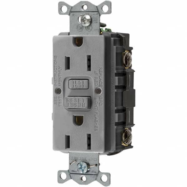 Bryant Electric - GFCI Receptacles Grade: Commercial Color: Gray - A1 Tooling