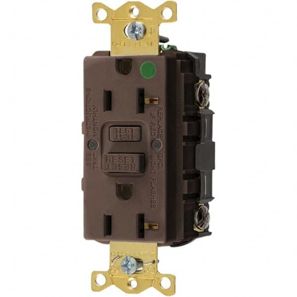 Bryant Electric - GFCI Receptacles Grade: Hospital Color: Brown - A1 Tooling