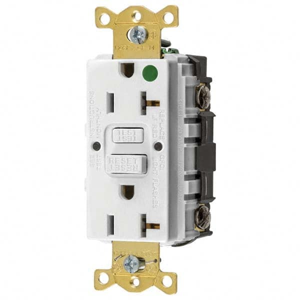 Bryant Electric - GFCI Receptacles Grade: Hospital Color: White - A1 Tooling