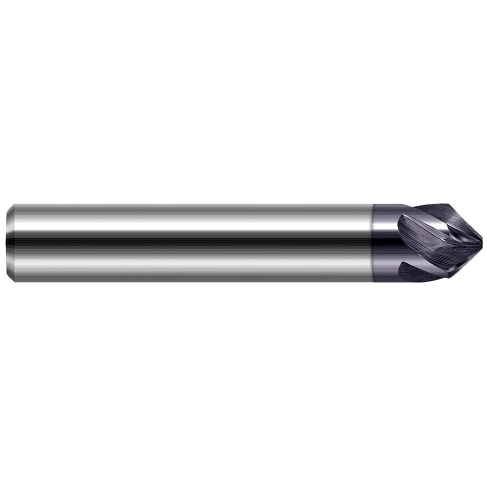 Harvey Tool - 1/4" Diam 40°/140° 5-Flute Single End Solid Carbide Chamfer Mill - Exact Industrial Supply