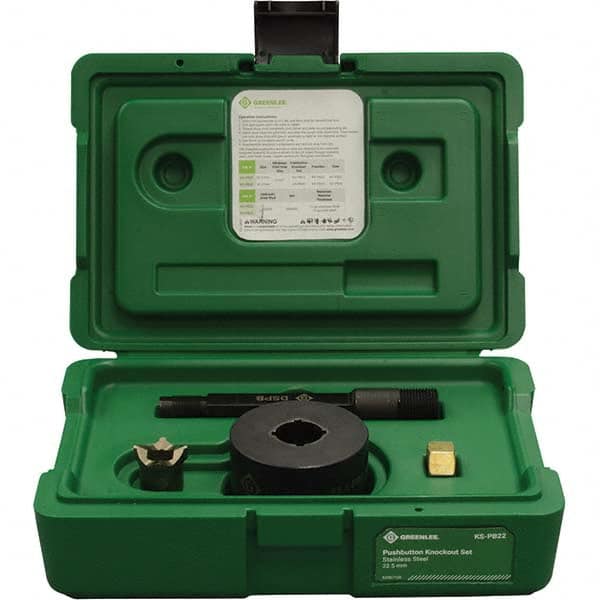 Greenlee - Punch & Driver Kits Tool Type: Knockout Set Punch Shape: Round - A1 Tooling