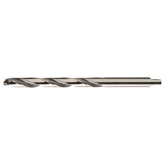 1/2 RHS / RHC HSS+TCT 118 Degree Radial Point Carbide-Tipped Heavy Duty Taper Length Drill - Bright - Exact Industrial Supply