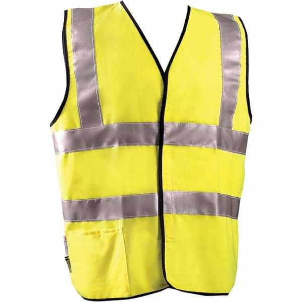 OccuNomix - Size 5XL Flame Resistant Hi-Vis Yellow Solid General Purpose High Visibility Vest - A1 Tooling