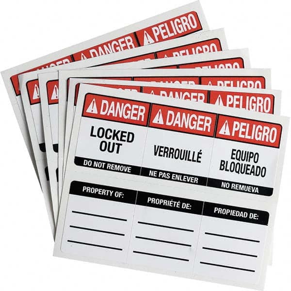 Brady - Safety & Facility Labels Message Type: Accident Prevention Header: DANGER - A1 Tooling