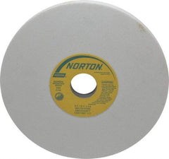 Norton - 8" Diam x 1-1/4" Hole x 1/2" Thick, K Hardness, 100 Grit Surface Grinding Wheel - Aluminum Oxide, Type 1, Fine Grade, 3,600 Max RPM, Vitrified Bond, No Recess - A1 Tooling