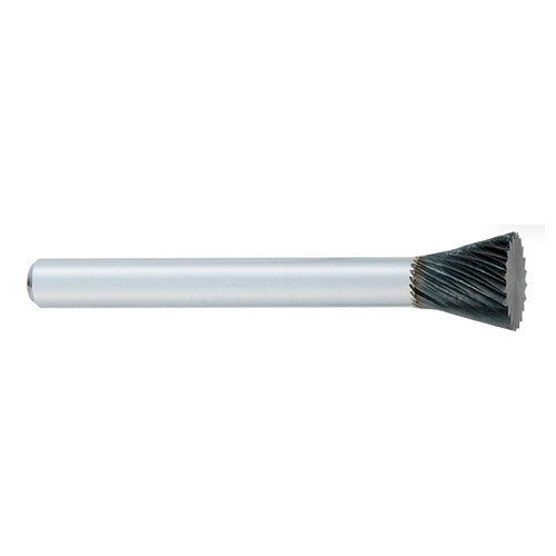 ‎SN-1 -1/4 × 5/16 LOC × 1/4 Shank × 2 OAL Inverted Taper Carbide Medium Right Hand Spiral Burr - A1 Tooling