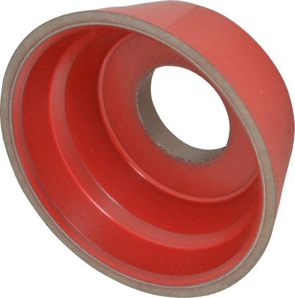 Norton - 3-3/4" Diam, 1-1/4" Hole Size, 1-1/2" Overall Thickness, 120 Grit, Type 11 Tool & Cutter Grinding Wheel - Fine Grade, CBN, Resinoid Bond - A1 Tooling